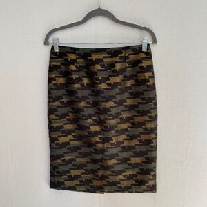WORTH New York Women’s Size 2 Abstract Geometric Houndstooth Pencil Skirt